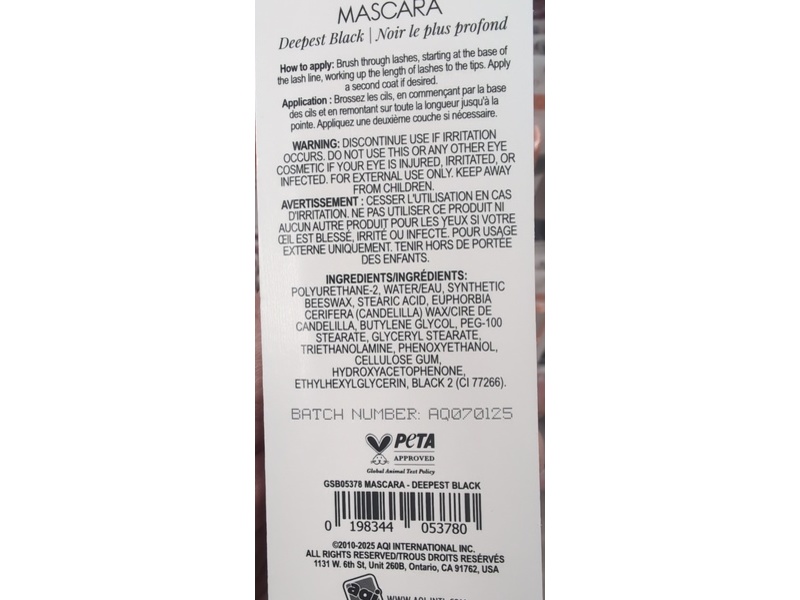 Kiyora Beauty Mascara, Deepest Black