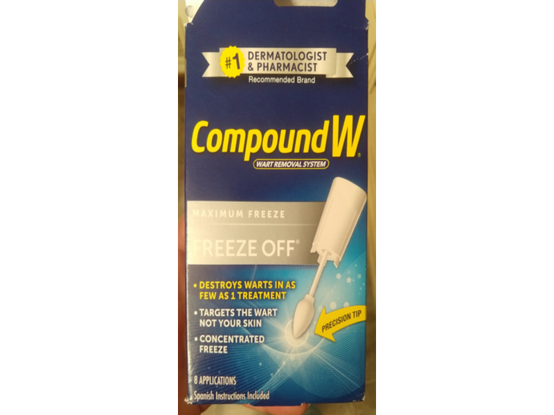 Compound W Maximum Freeze Wart Removal System, 8 Applications