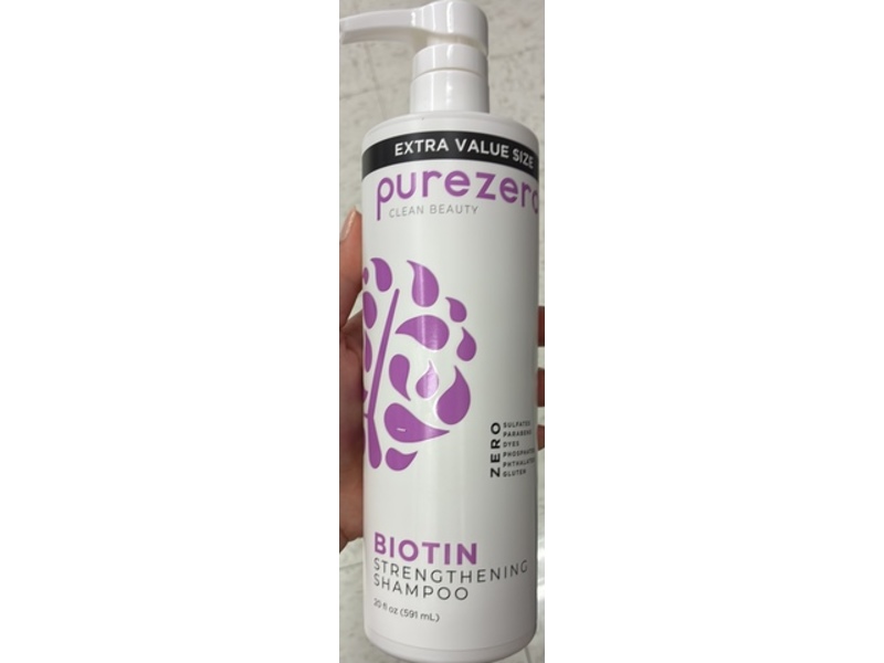 Pure Zero Biotin Strengthening Shampoo, 20 fl oz/591 mL