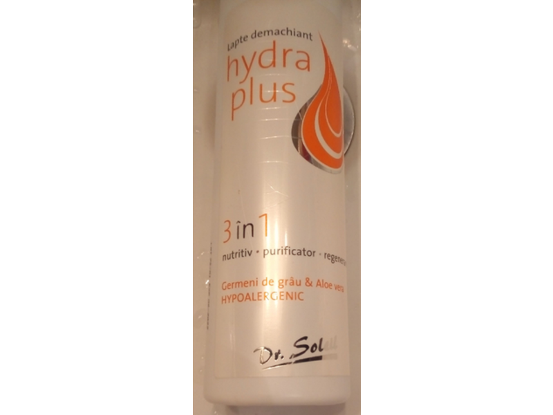 Dr. Soleil Lapte Demachiant Hydra Plus 3-In-1, 250 ml
