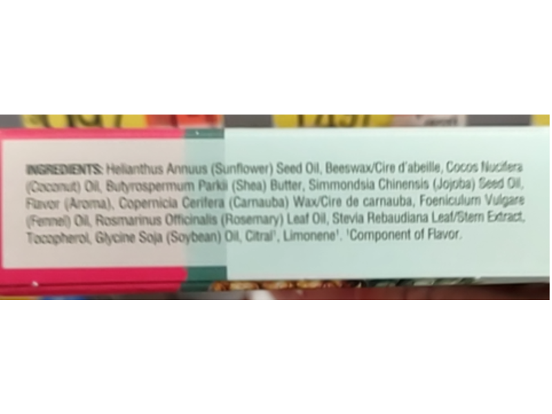 EOS 100 % Natural Smooth Lip Balm, Pineapple Passionfruit, Watermelon Frose, Raspberry Kiwi Splash & Coconut Milk, 0.14 oz/4 g, Pack of 4