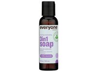 Everyone 3-In-1 Soap Body Wash, Bubble Bath, Shampoo, Vanilla + Lavender, 2 fl oz/59 mL - thumbnail 1