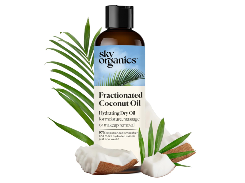 Sky Organics 100% Pure Fractionated Coconut Oil, 8 fl oz/236 mL
