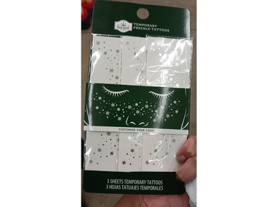 Holiday Time Temporary Freckle Tattoos, 3 Count