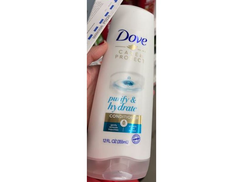 Dove Care & Protect Conditioner, Purify & Hydrate, 12 fl oz/355 mL