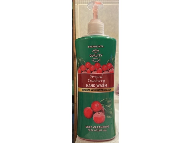 Brands Intl. Deep Cleansing Hand Wash, Frosted Cranberry, 18 fl oz/531 mL