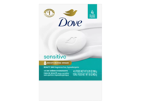 Dove Moisturizing Cream Beauty Bar , Sensitive, 3.75 oz/106 g, Count 4 - thumbnail 1