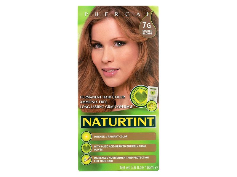 Naturtint Phergal Permanent Hair Color, 7 G Golden Blonde, 5.6 oz/165 ml