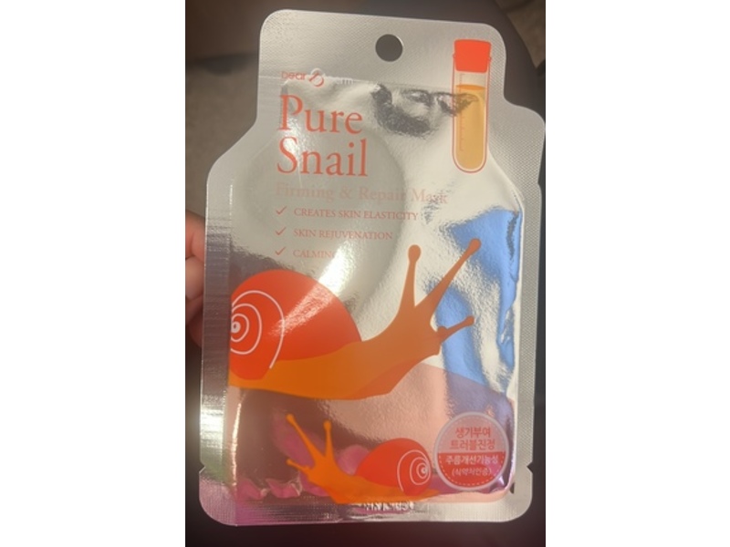 Dear Derm Firming And Repairing Mask, Pure Snail, 10 Count