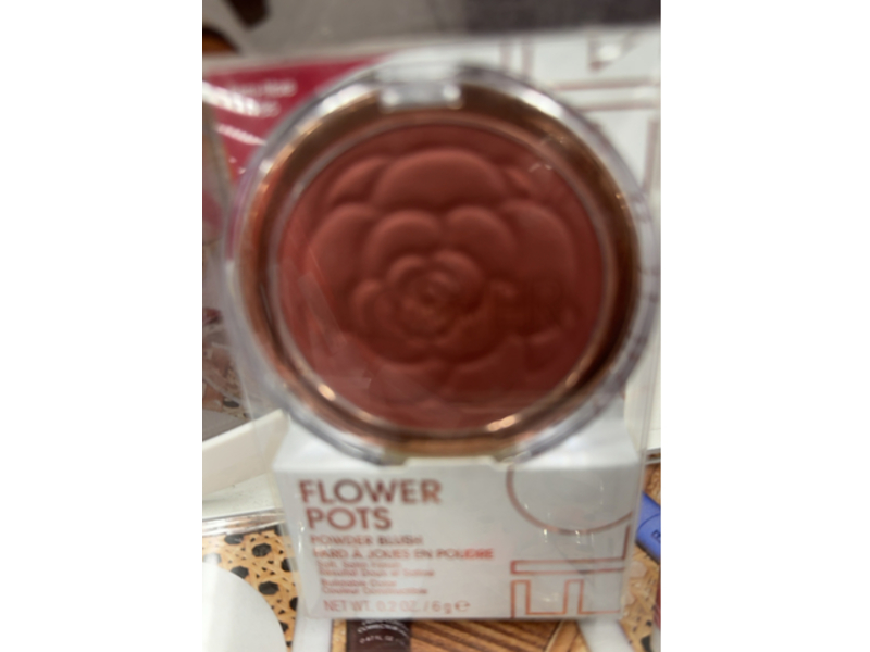 Flower Beauty Flower Pots Powder Blush, Berry-More, 0.2 oz/6 g
