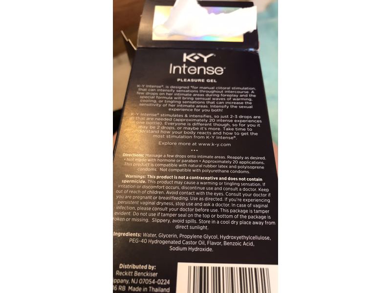 ky pleasure lubricants Amazon.com: K-Y Intense 0.34 fl oz Adult Toy Friendly Female Pleasure Gel,  Arousal Stimulant for Women, Couples Massage Enhancer, Tingling Cooling &  Warming, Hormone & Paraben Free, Latex Condom Compatible : Health main image 0