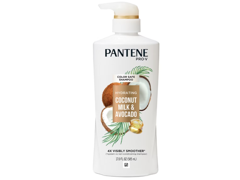 Pantene Pro-V Color Safe Shampoo, Coconut Milk & Avocado, 17.0 fl oz/505 mL