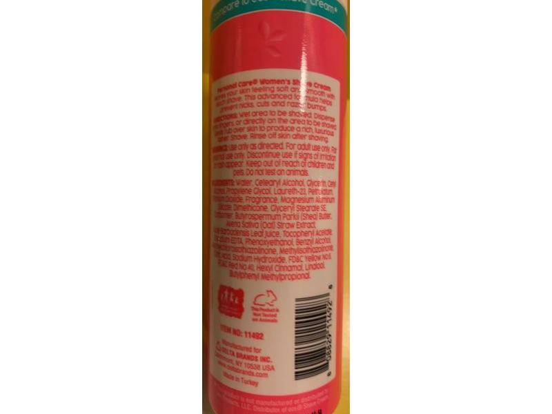 Personal Care Super Smooth Shave Cream, Pomegranate & Raspberry, 7 fl oz/207 mL