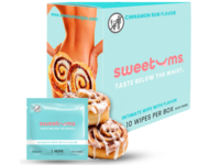 Sweetums Intimate Wipes, Cinnamon Bun Flavor, Pack Of 10 - thumbnail 1