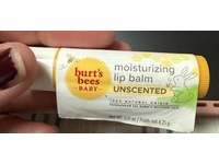 Burt's Bees Baby Moisturizing Lip Balm, Unscented, 0.15 oz/4.25 g - thumbnail 2