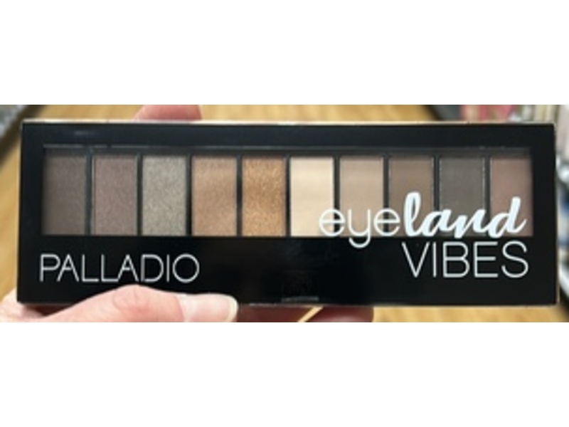 Palladio Eyeland Vibes Eyeshadow Palette, Sandbar, 0.35 oz/10 g