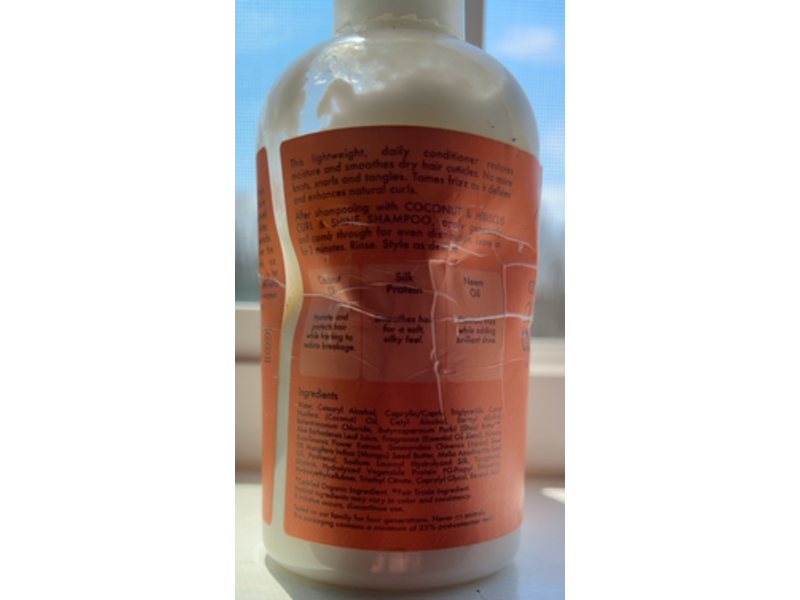 Shea Moisture Coconut & Hibiscus Curl & Shine Conditioner, 8 fl oz/237 mL