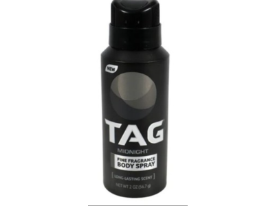 Tag Fine Fragrance Body Spray, Midnight, 2 oz/56.7 g