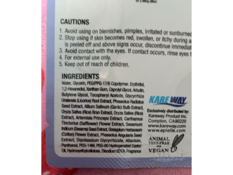 Epielle Mermaid Scales Glowing & Nourishing Mask, Lily, 0.8 fl oz/23 mL, Pack Of 6