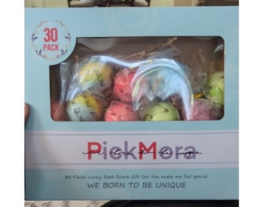 Pickmora Bath Bomb Gift Set, 30 Count