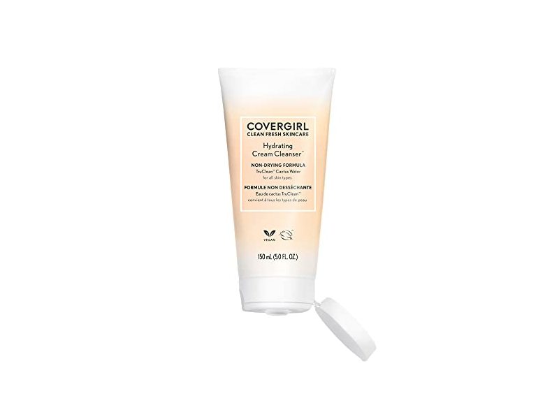 COVERGIRL Clean Fresh Skincare Hydrating Cream Cleanser, 5 fl oz/150 mL