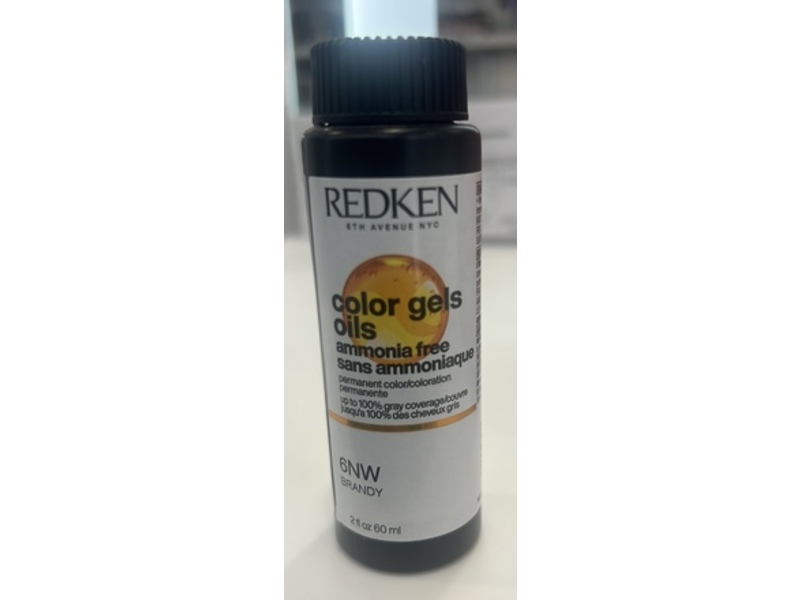 Redken Color Gel Oils, 6NW Brandy, 2 fl oz/60 mL
