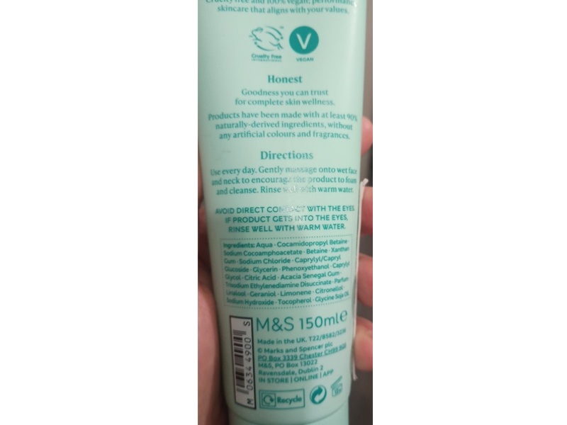 Marks & Spencer It's A Pure Thing Purely Cleansed Facial Wash, 150 mL