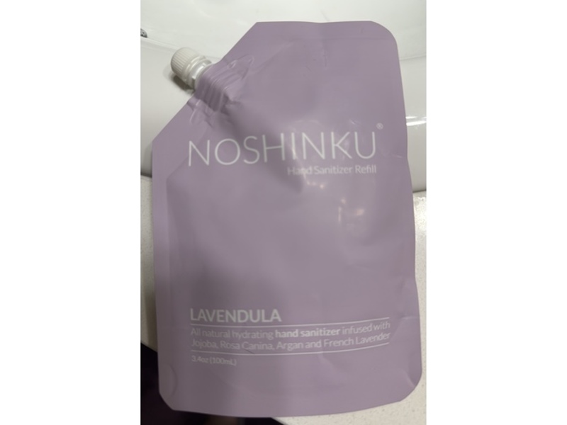 Noshinku Hand Sanitizer Refill, Lavendula, 3.4 fl oz/100 mL, Pack Of 2
