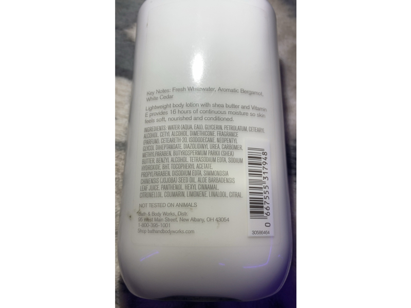 Bath & Body Works Body Lotion, Whitewater Rush, 8 fl oz/236 mL