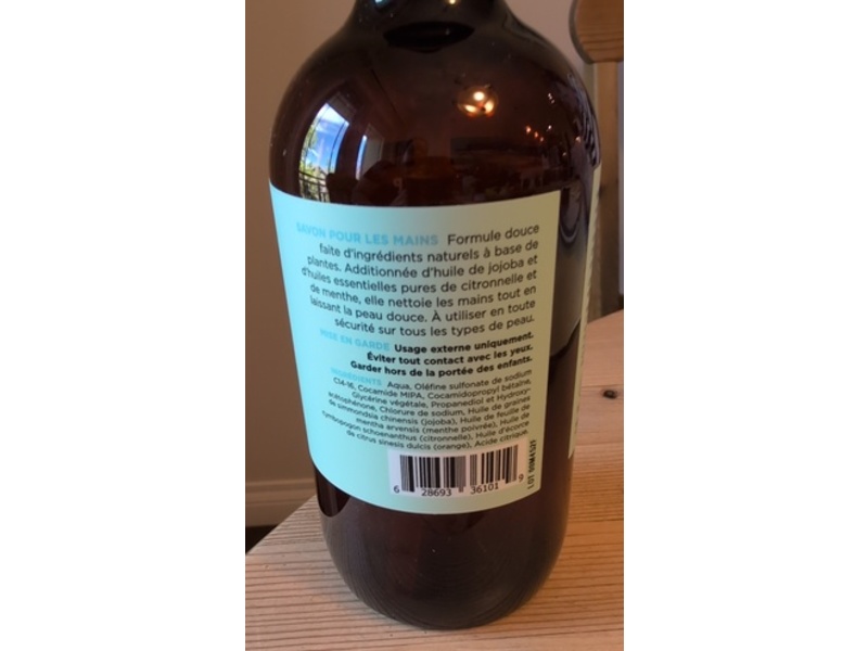 Mint Hand Soap, Lemongrass + Mint, 456 mL