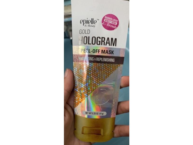 Epielle Hologram Peel-Off Mask, Gold, 0.33 oz/10 mL