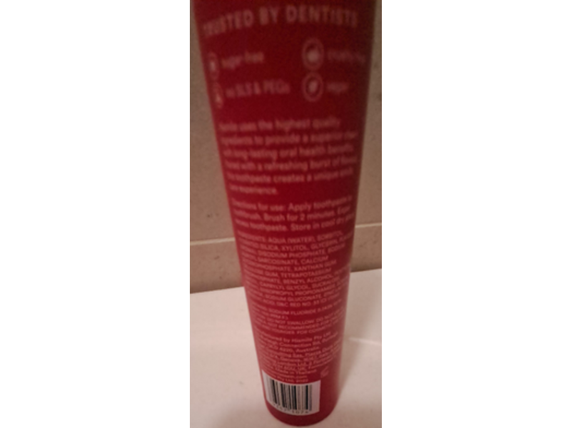 Hismile Flavoured Toothpaste, Red Velvet, 2.1 oz/60 g