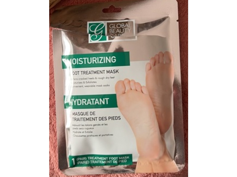 Global Beauty Care Moisturizing Foot Treatment Mask, 1 Pair