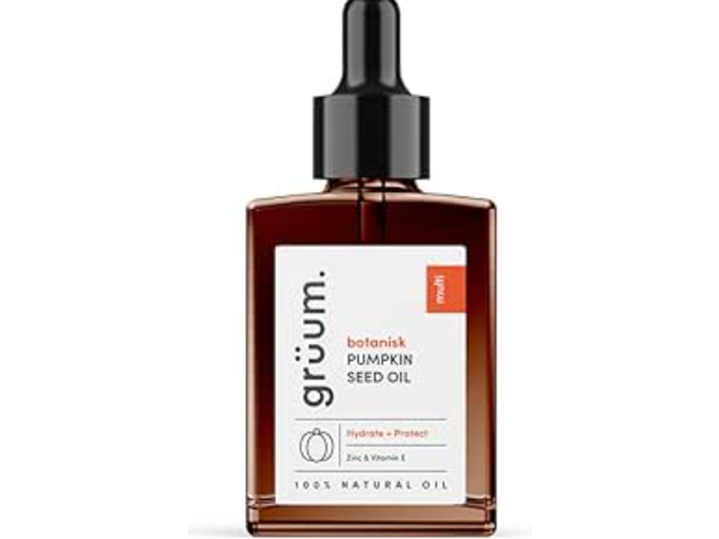 Gruum Hydrate + Protect 100% Natural Oil, Botanical Pumpkin Seed, 30 mL