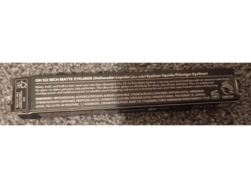 Sheglam Oh So Rich Matte Eyeliner, Black, 0.028 oz/0.8 g