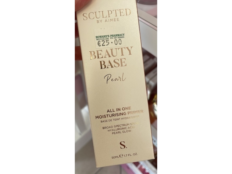 Sculpted By Aimee Beauty Base All In One Moisturising Primer, Pearl, SPF 30, 1.7 fl oz/50 mL