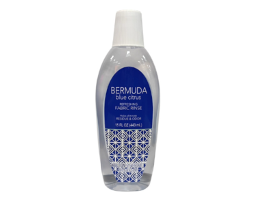 Bermuda Refreshing Fabric Rinse, Blue Citrus, 15 fl oz/443 mL, Pack Of 2