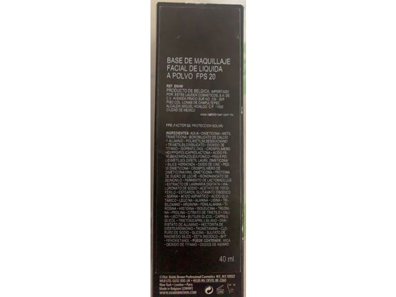 Bobbi Brown Skin Weightless Fluid Powder Foundation, (W-064) Honey, SPF 20, 1.4 fl oz/40 mL