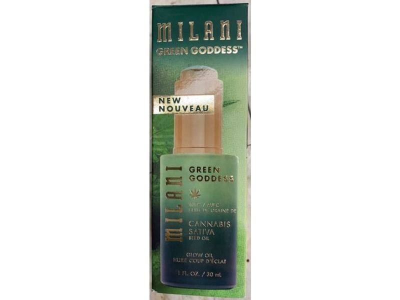 Milani Green Goddess Glow Oil, Cannabis Sativa Seed Oil, 1 fl oz/30 mL
