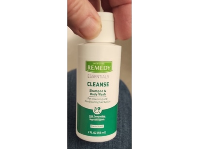 Medline Remedy Cleanse Shampoo & Bodywash, Fresh Scent, 2 fl oz/59 mL
