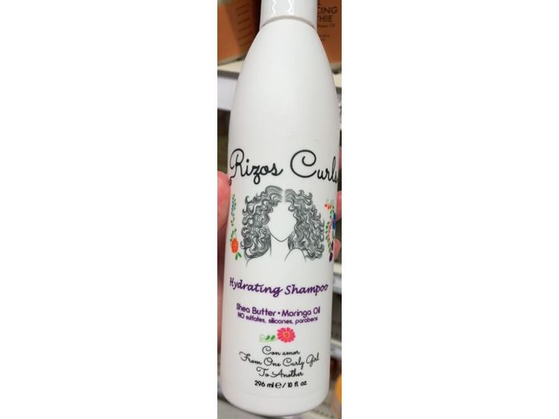 Rizos Curls Hydrating Shampoo, Shea Butter + Moringa Oil, 10 fl oz/296 mL
