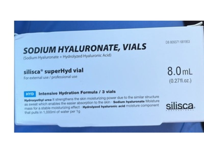 Silisca SuperHyd Vials, Sodium Hyaluronate, 0.27 fl oz/8 mL, 3 Count
