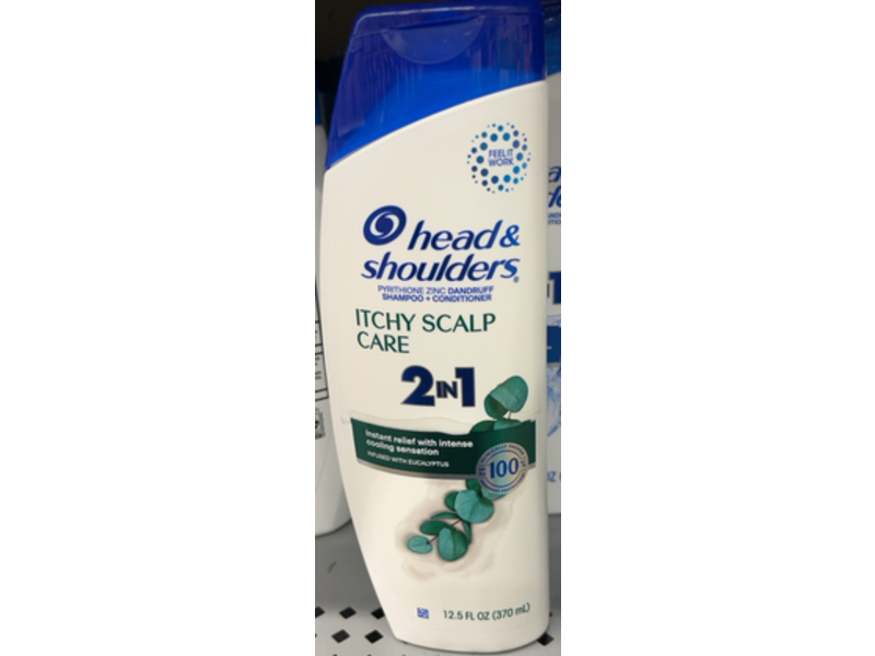 Head & Shoulders 2 In 1 Dandruff Shampoo + Conditioner, Itchy Scalp Care, 12.5 fl oz/370 mL
