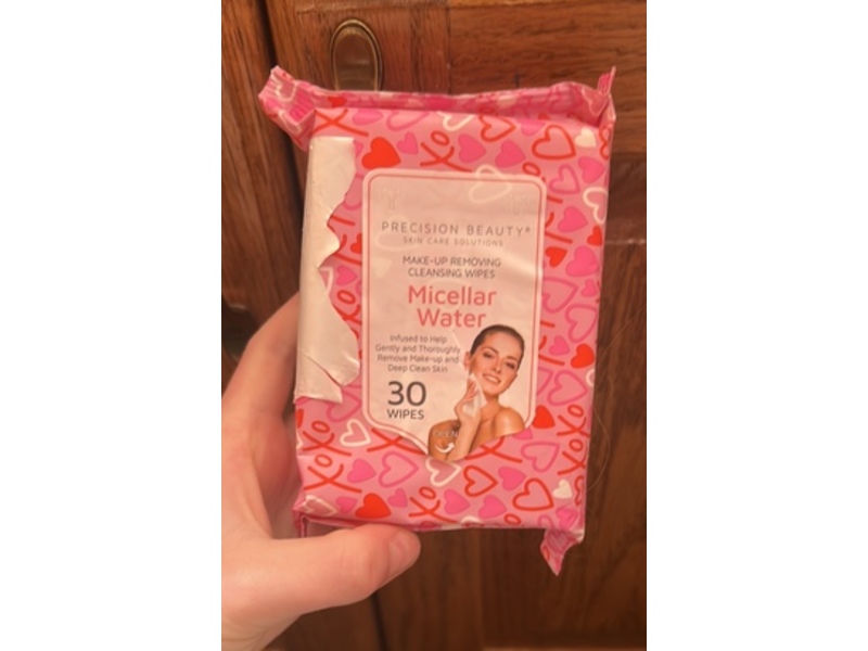 Precision Beauty Make-Up Removing Cleansing Wipes, Micellar Water, 30 Count