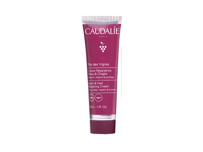 Caudalie Hand & Nail Repairing Cream, Vine Tea, 1 fl oz/30 mL