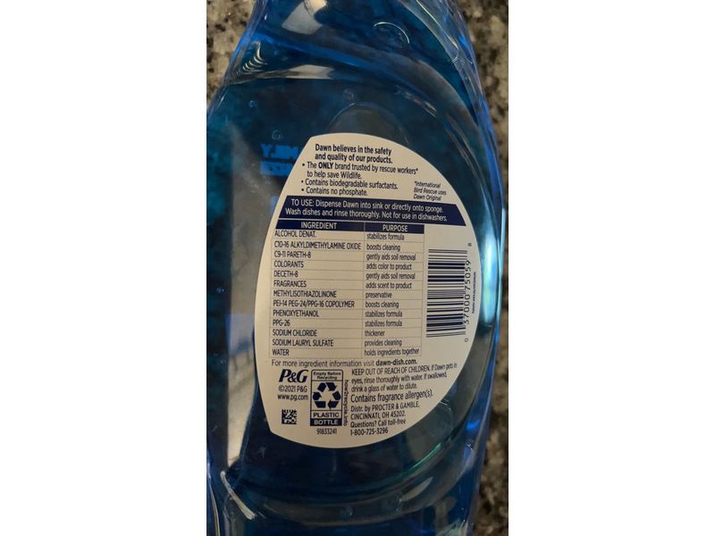 Dawn Ultra Liquid Dish Soap, 21.6 fl oz/638 mL