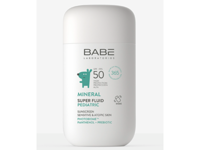 Laboratorios Babe Mineral Super Fluid Pediatric Sunscreen, SPF 50, 1.7 fl oz/50 mL