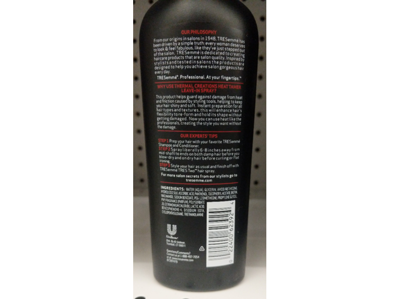 TRESemme Heat Tamer Thermal Creations Leave-In-Spray, 8 fl oz/256 mL, Pack Of 6