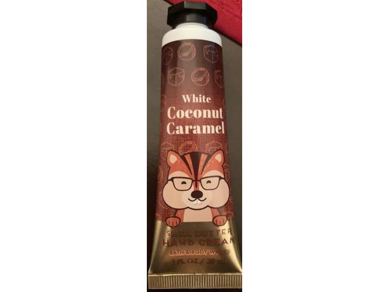Bath & Body Works Shea Butter Hand Cream, White Coconut Caramel, 1 fl oz/29 mL