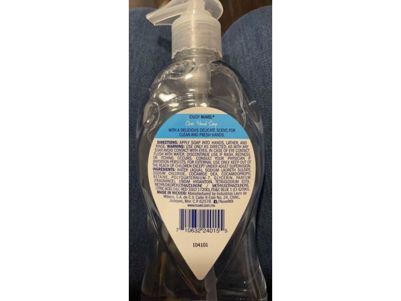 Nuvel Hand Soap, Clear, 11.25 fl oz/333 mL